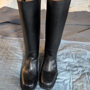FRYE AND CO. Size 10 Black Campus Boots